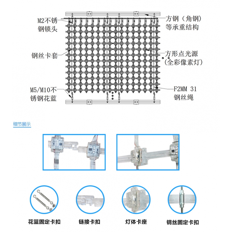 P62.5全彩網格屏，網格軟屏，戶外LED網格屏